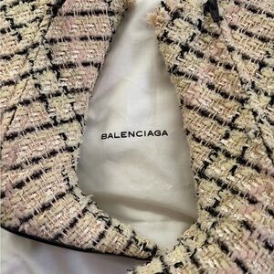 Balenciaga Tweed Ankle Boots